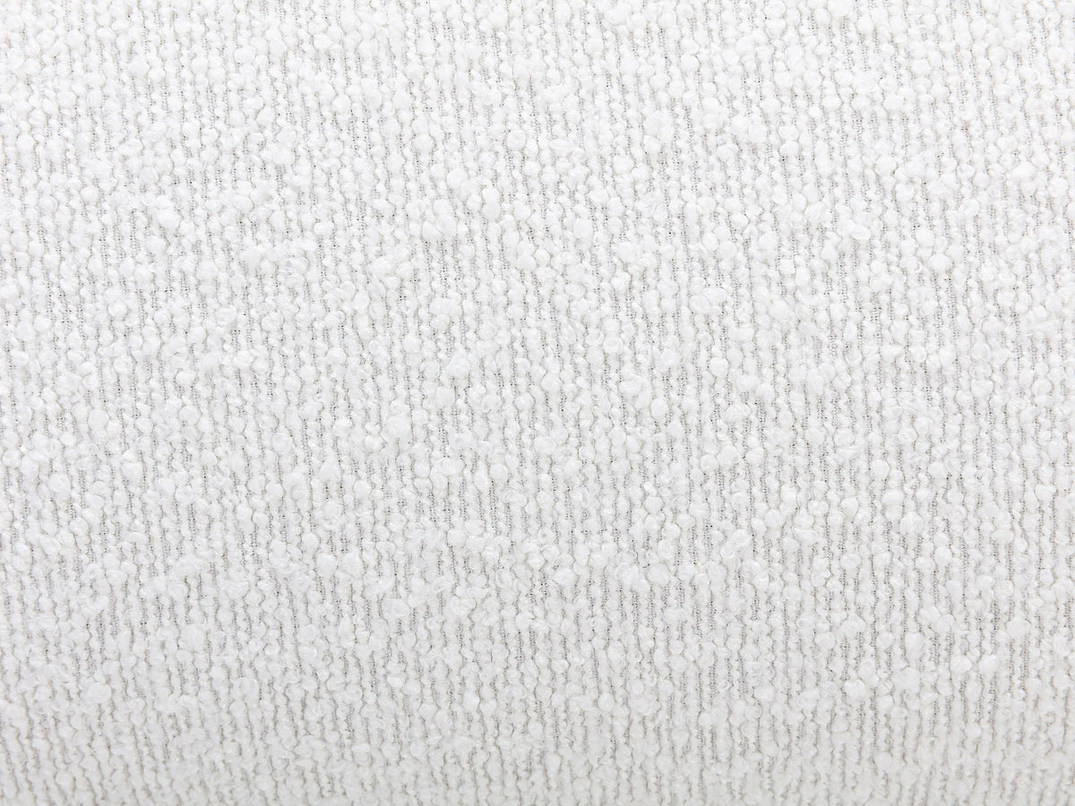 Fauteuil CLOUD pivotant en tissu bouclette blanc - POZETI