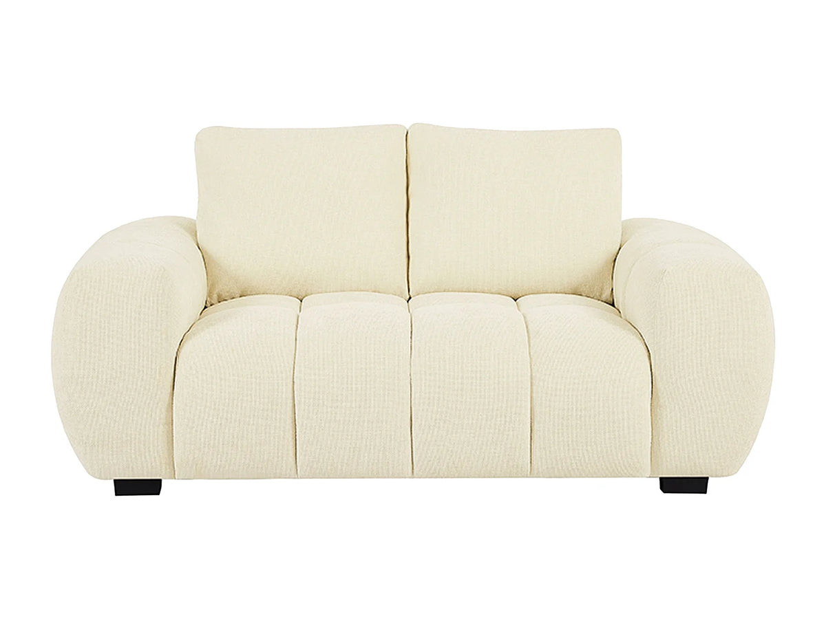 Petit Canapé CLOUD 2 places en tissu beige - BERENIA