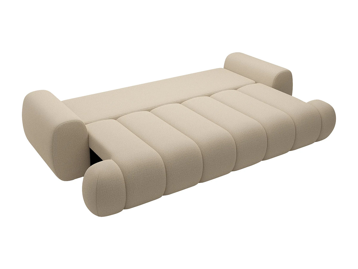 Canapé CLOUD à 4 places convertible beige - FRIDORA