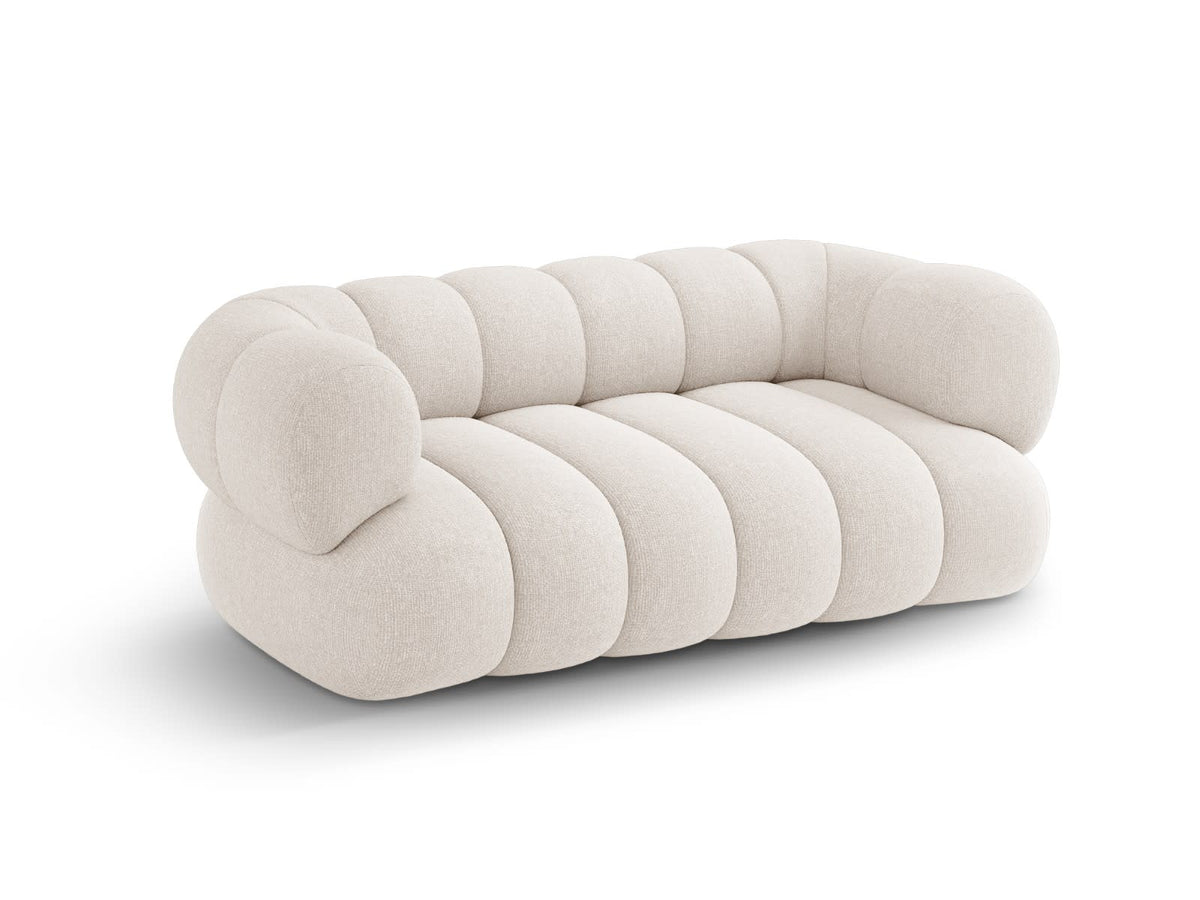 Canapé CLOUD 2 places en chenille beige clair - KOGE
