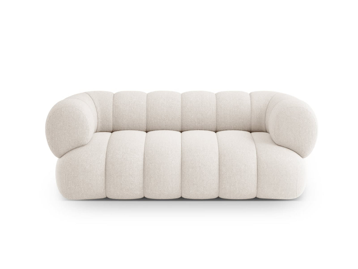 Canapé CLOUD 2 places en chenille beige clair - KOGE