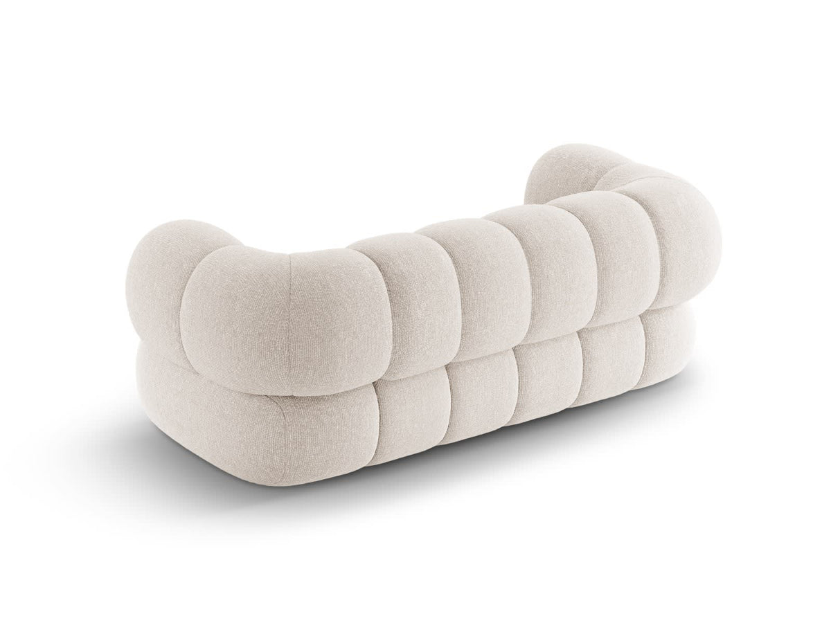 Canapé CLOUD 2 places en chenille beige clair - KOGE