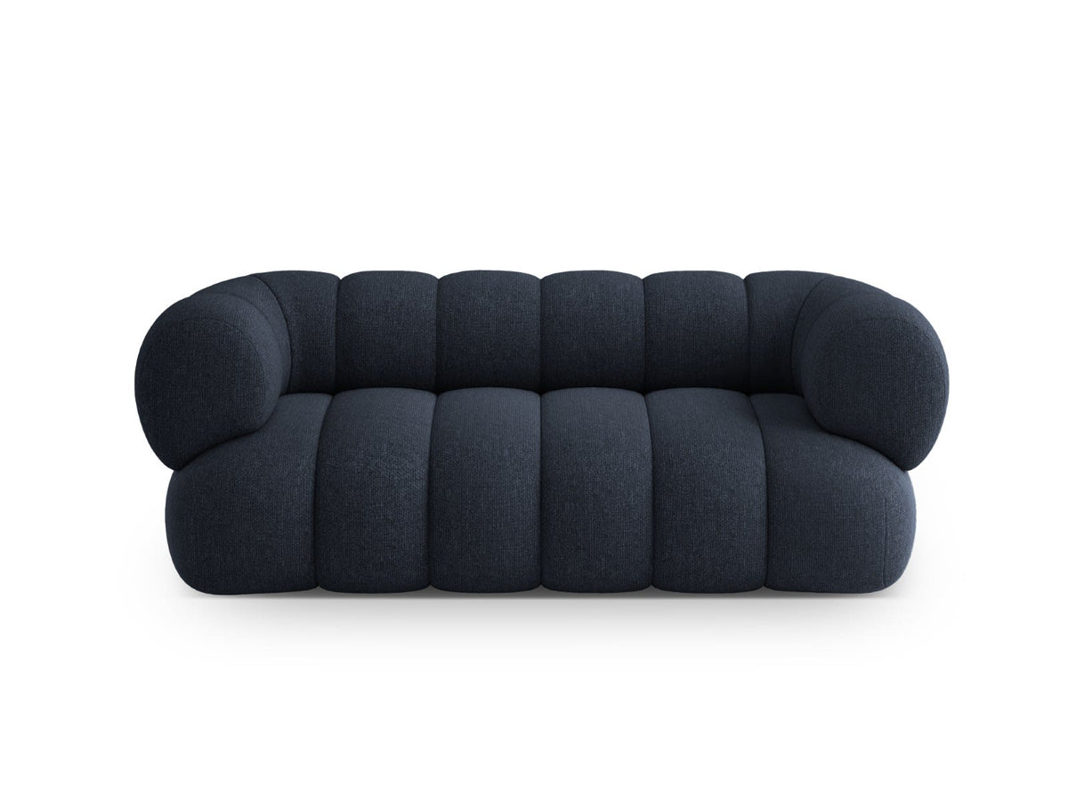 Canapé CLOUD 2 places en chenille bleu marine - KOGE