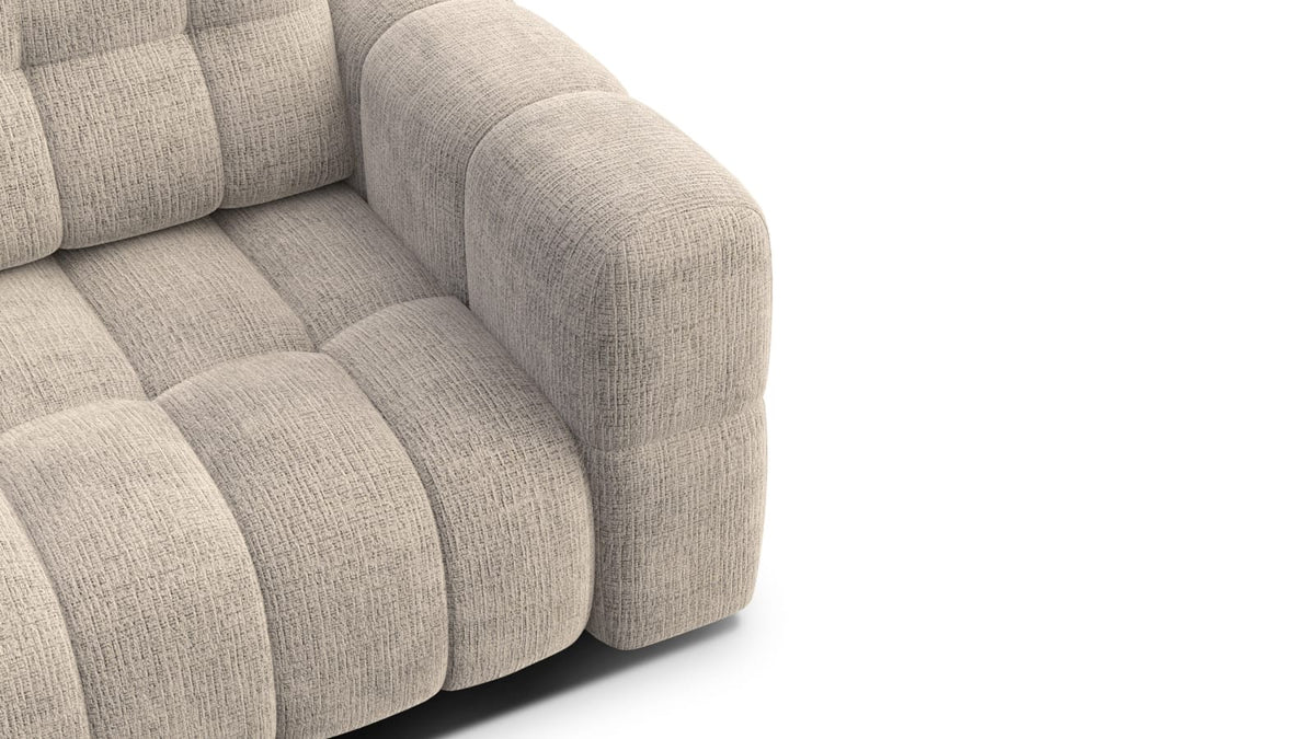 Canapé CLOUD 2 places en tissu chenille beige - CLOUDI