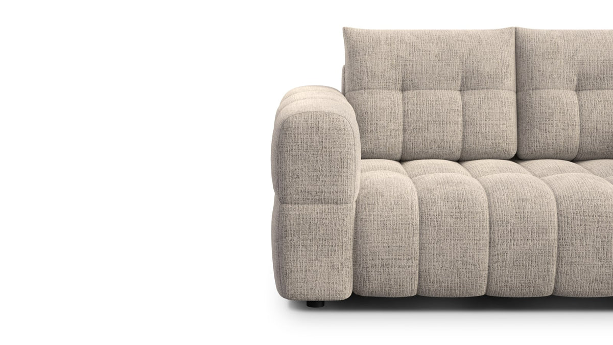 Canapé CLOUD 2 places en tissu chenille beige - CLOUDI