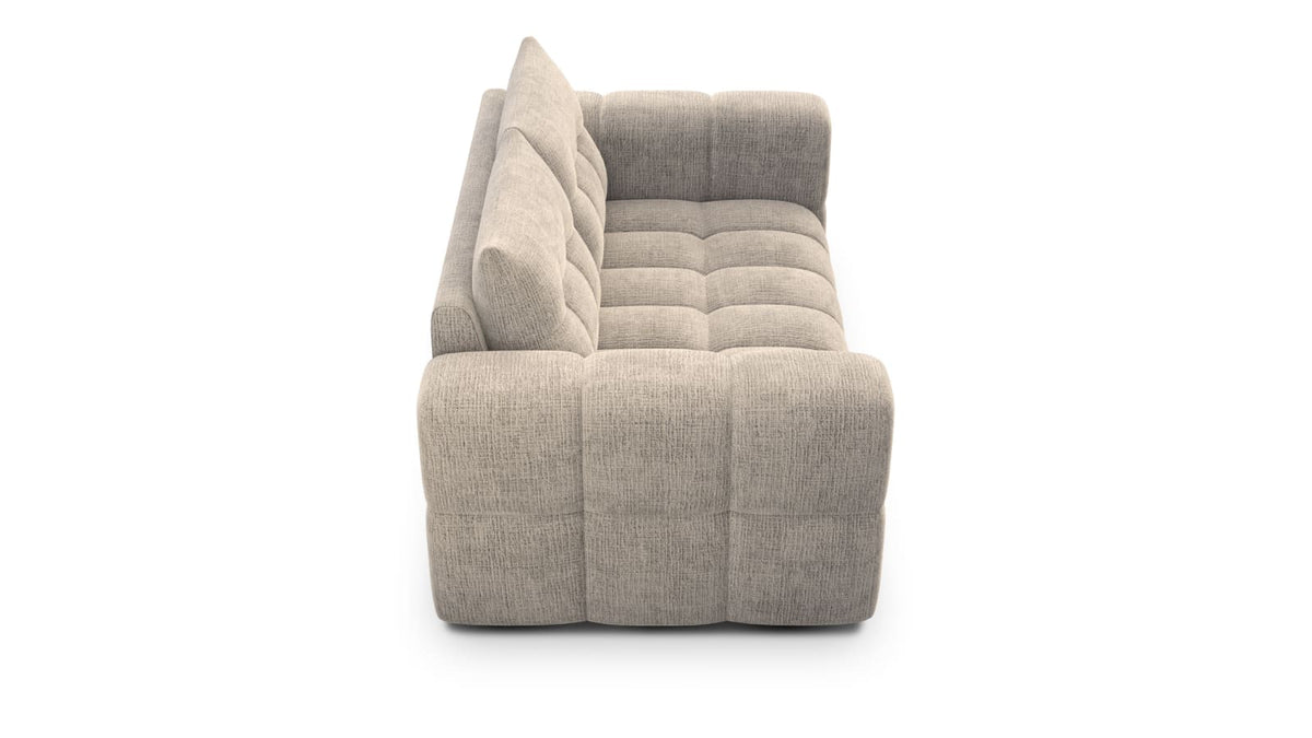 Canapé CLOUD 2 places en tissu chenille beige - CLOUDI