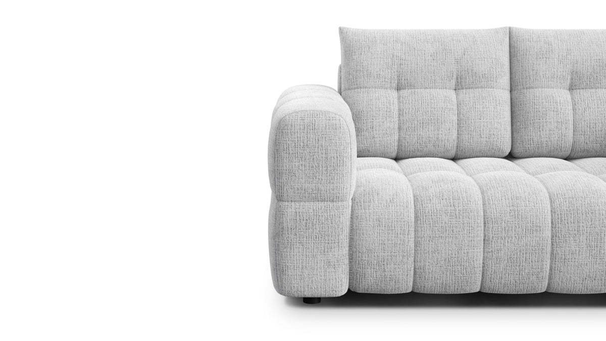 Canapé CLOUD 2 places en tissu chenille blanc - CLOUDI