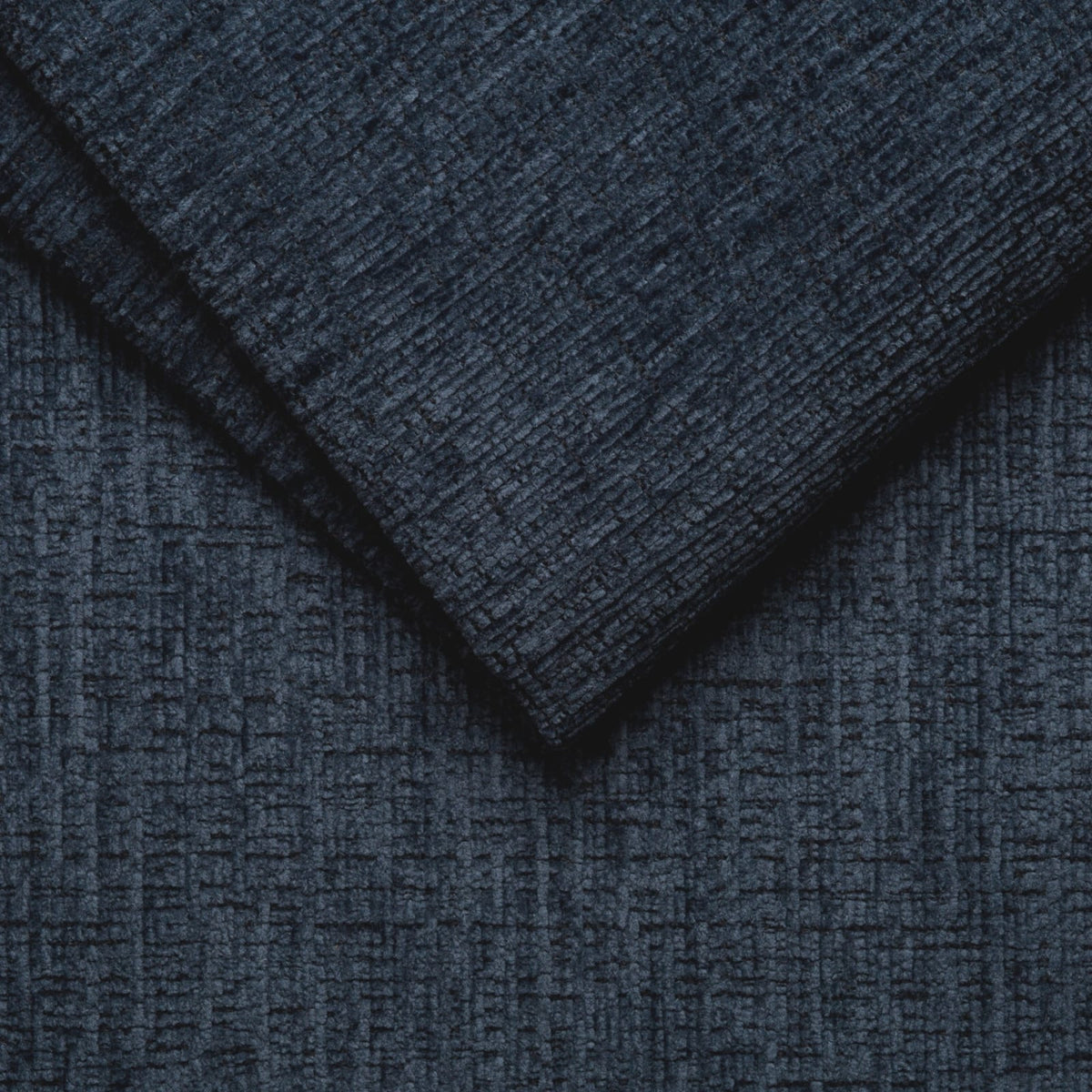 Canapé CLOUD 2 places en tissu chenille bleu marine - CLOUDI