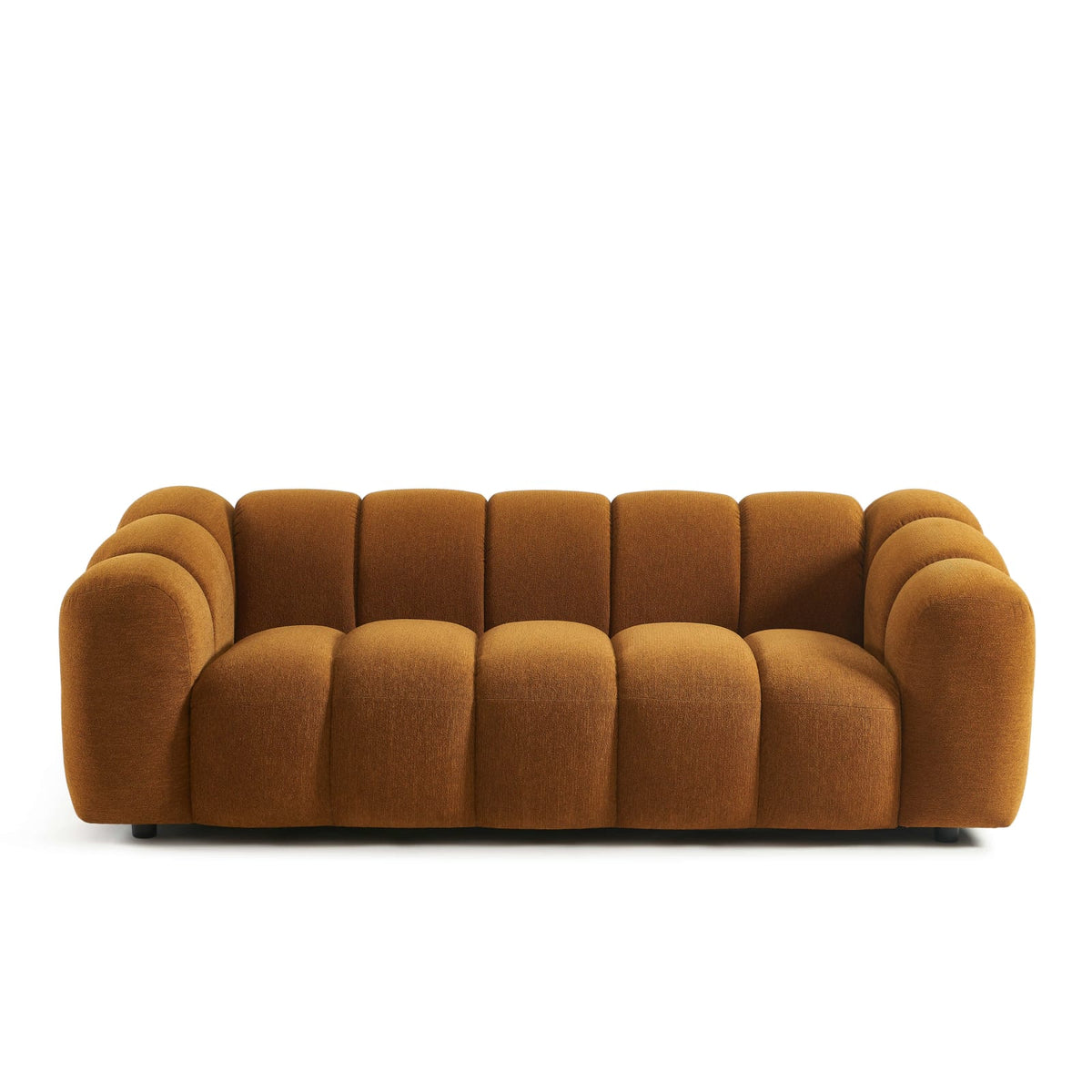 Canapé CLOUD 3 places en tissu tweed bronze - SUNNY