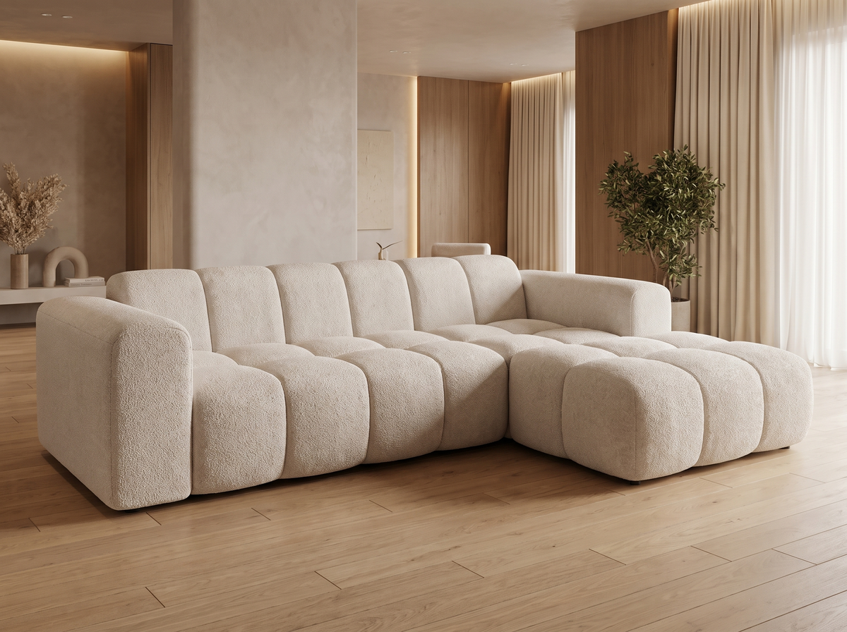 Canapé CLOUD d'angle droit beige - CALESO