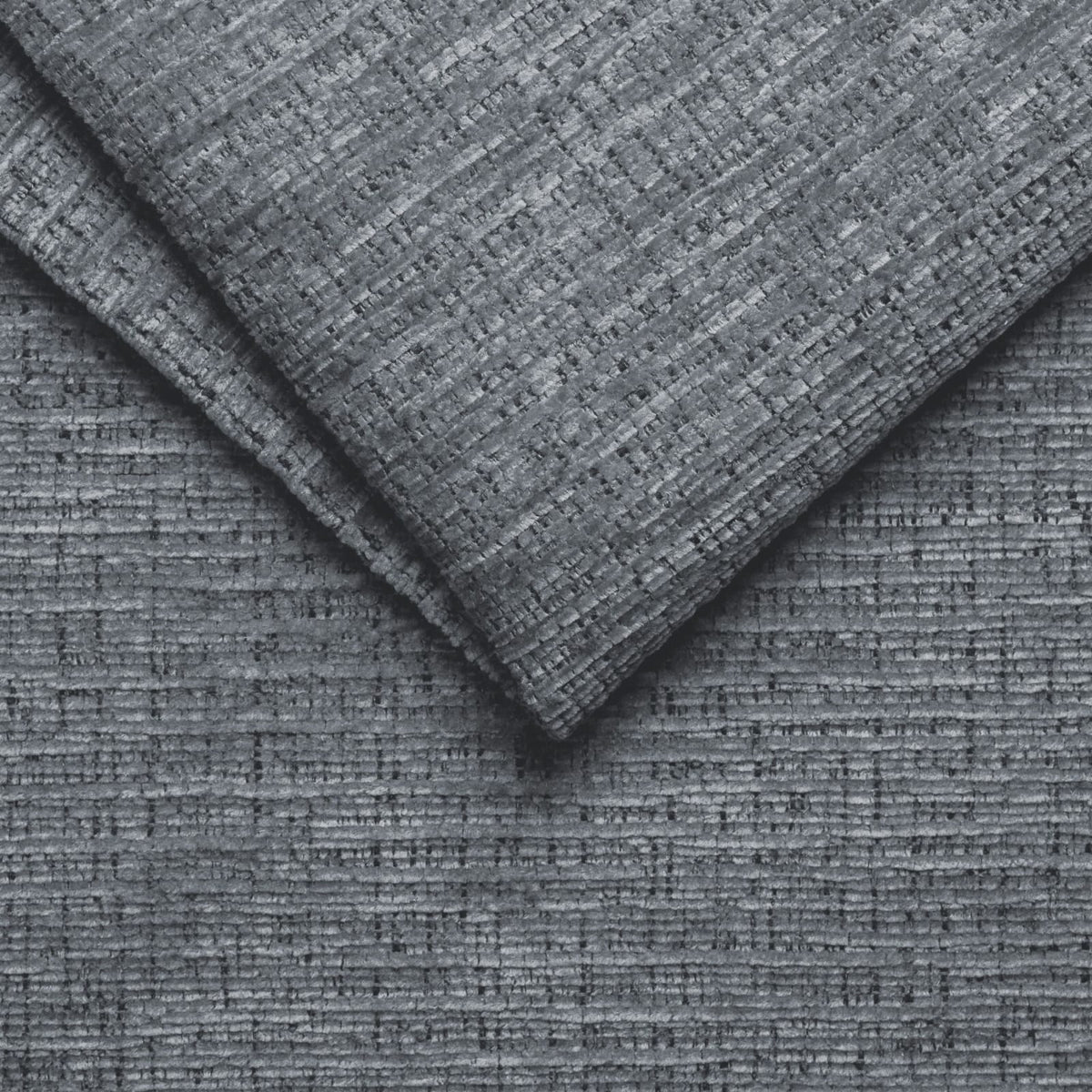 Canapé CLOUD d'angle gauche 4 places en tissu chenille gris foncé - CLOUDI