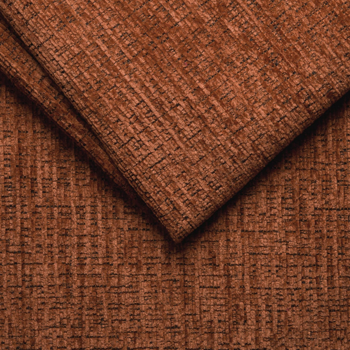 Canapé CLOUD d'angle gauche 4 places en tissu chenille orange - CLOUDI