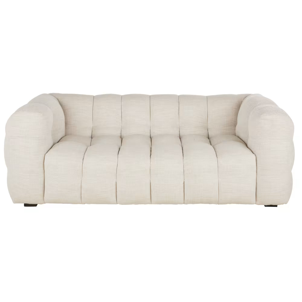 Canapé CLOUD Capitonné à 2 places beige sable - LILO