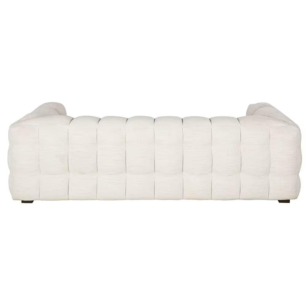 Canapé CLOUD Capitonné à 3 places beige sable - LILO