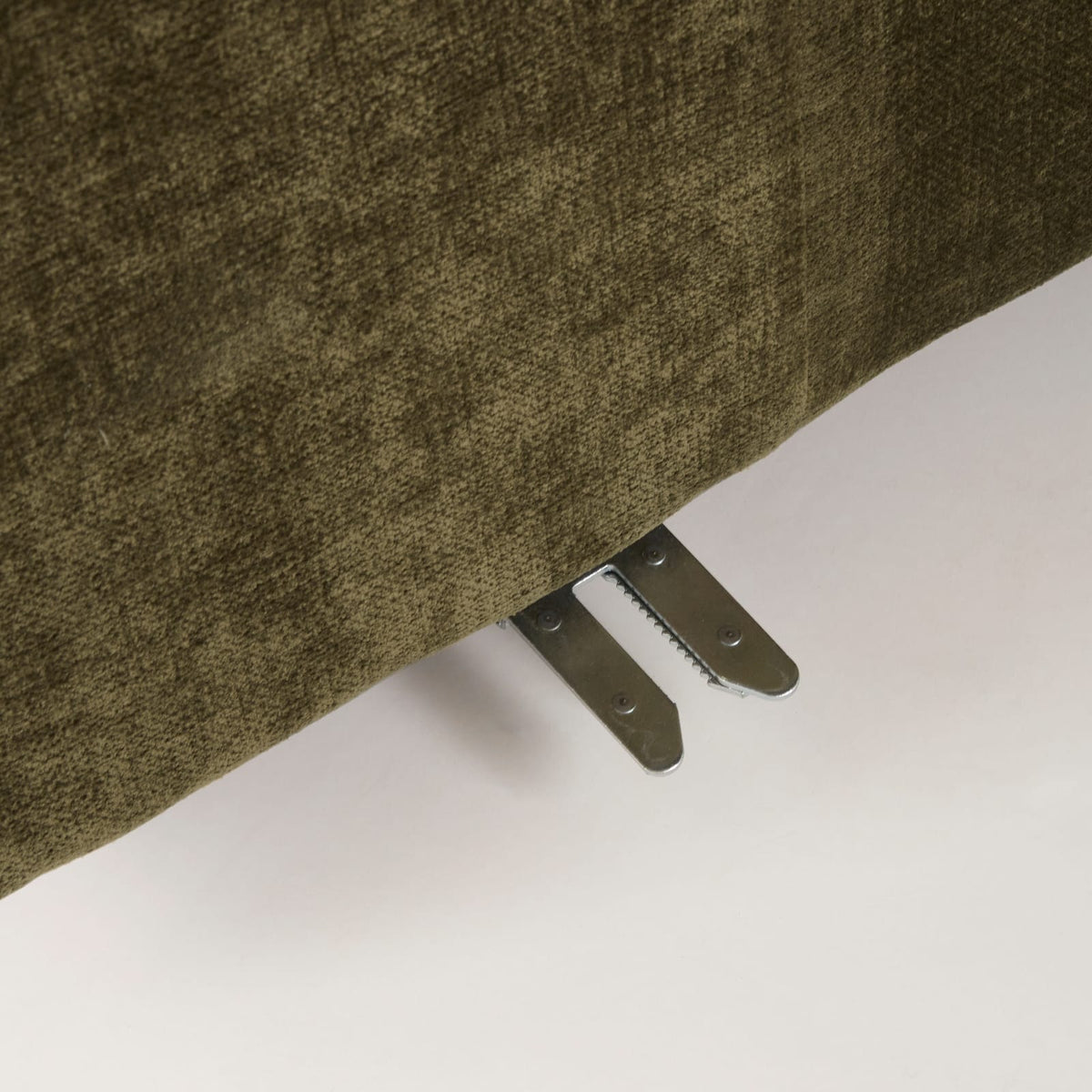 Canapé CLOUD d'angle droit 4/5 places en velours vert kaki effet vieilli - LILO