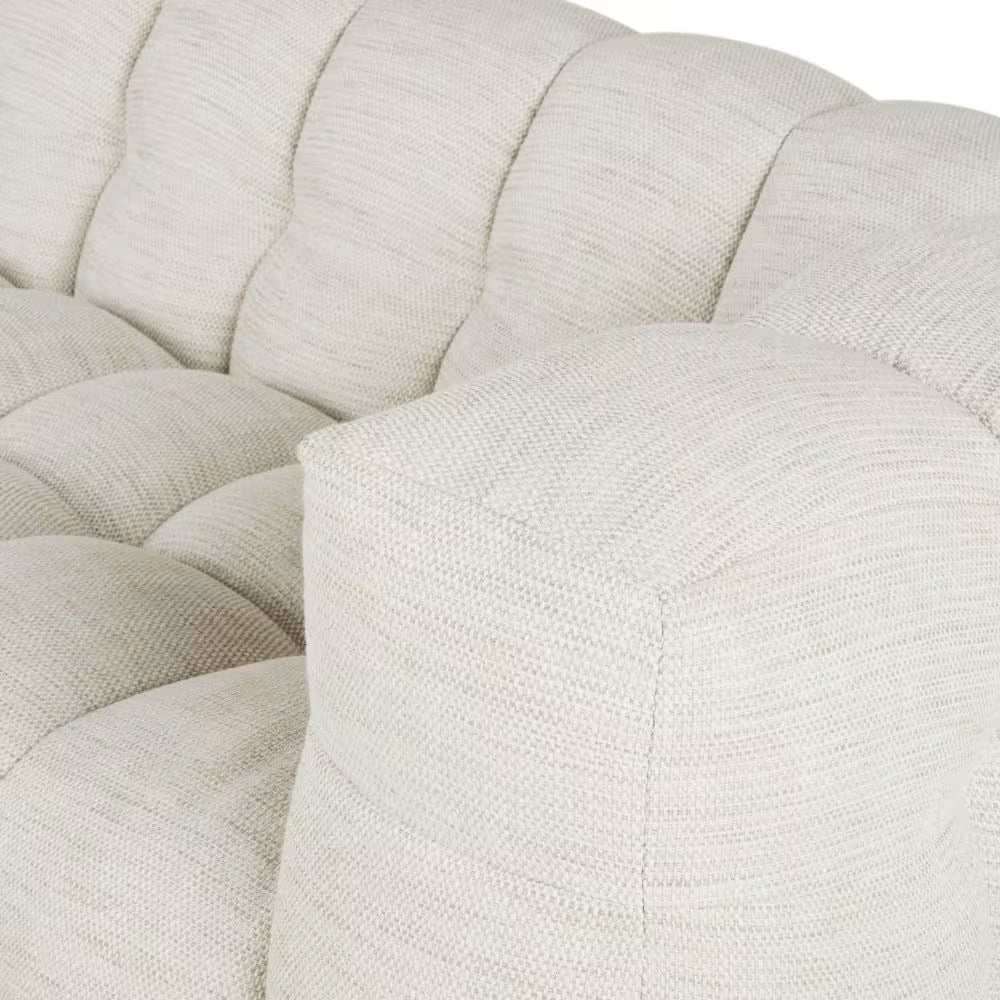 Canapé CLOUD d'angle gauche 4/5 places beige sable - LILO