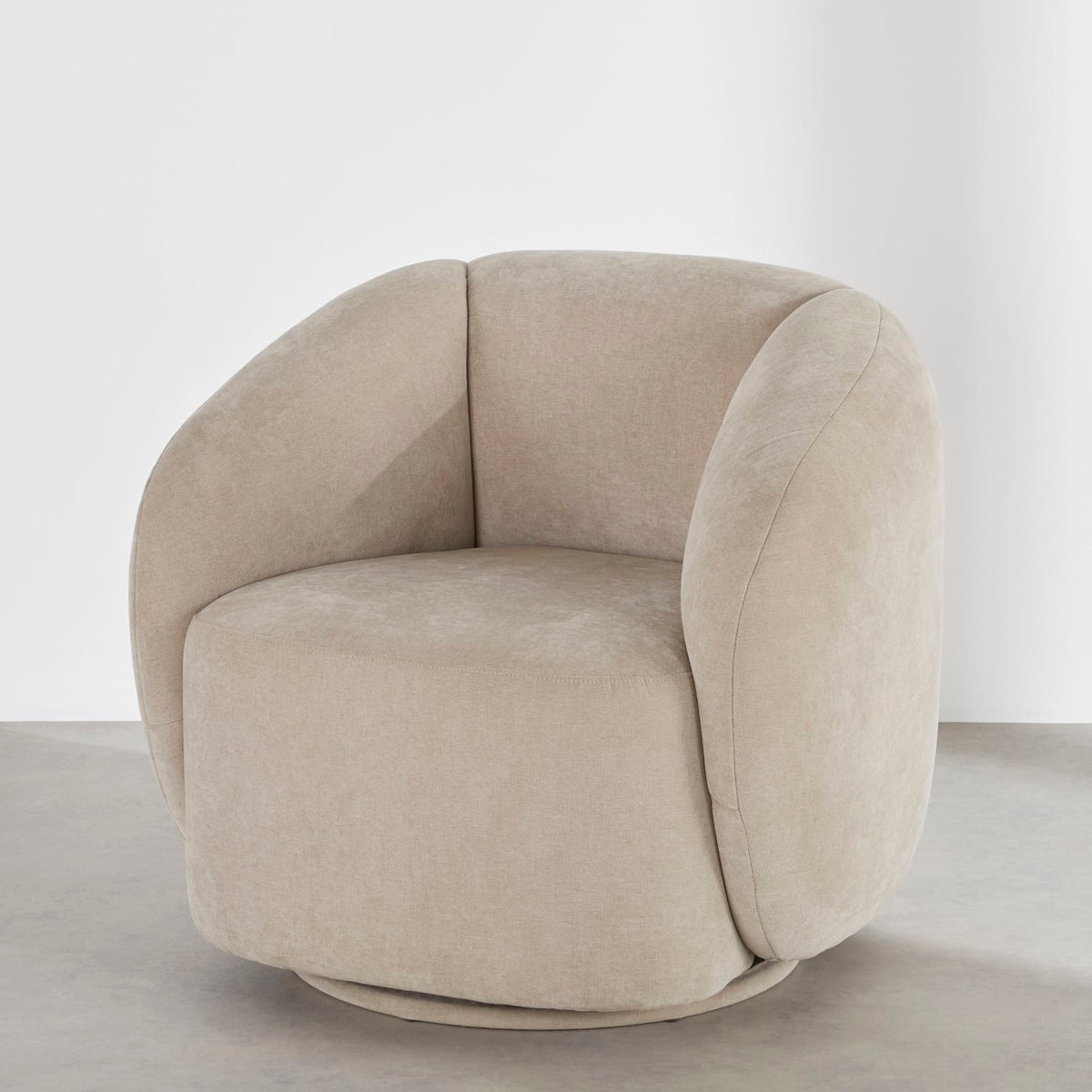 Fauteuil CLOUD pivotant beige - BUN
