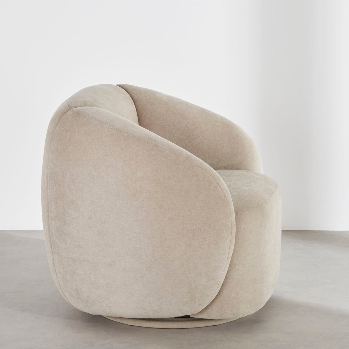 Fauteuil CLOUD pivotant beige - BUN