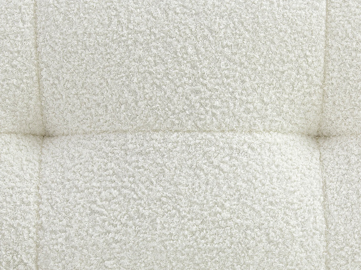 Canapé CLOUD d'angle gauche bouclette blanc - SOPELANA