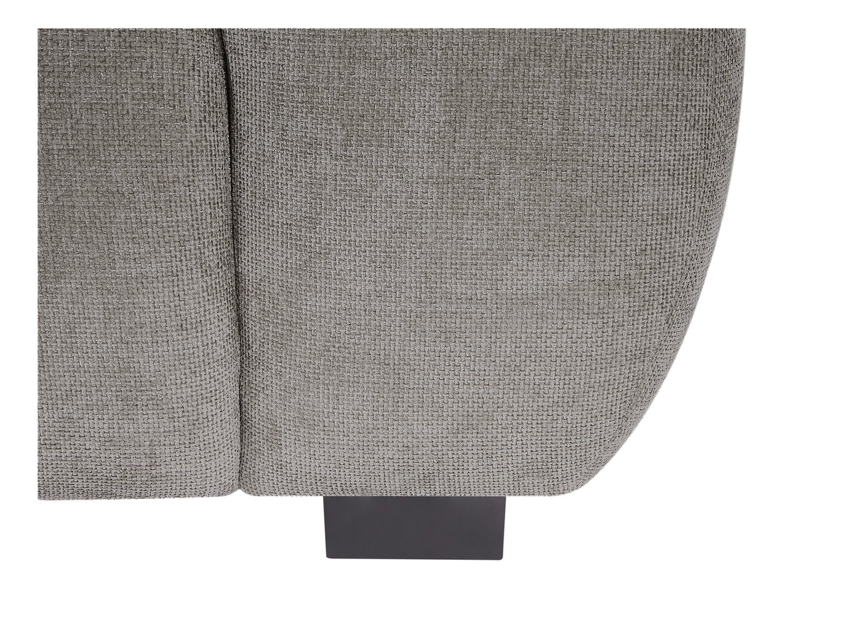 Canapé CLOUD 3 places en tissu texturé gris - BERENIA