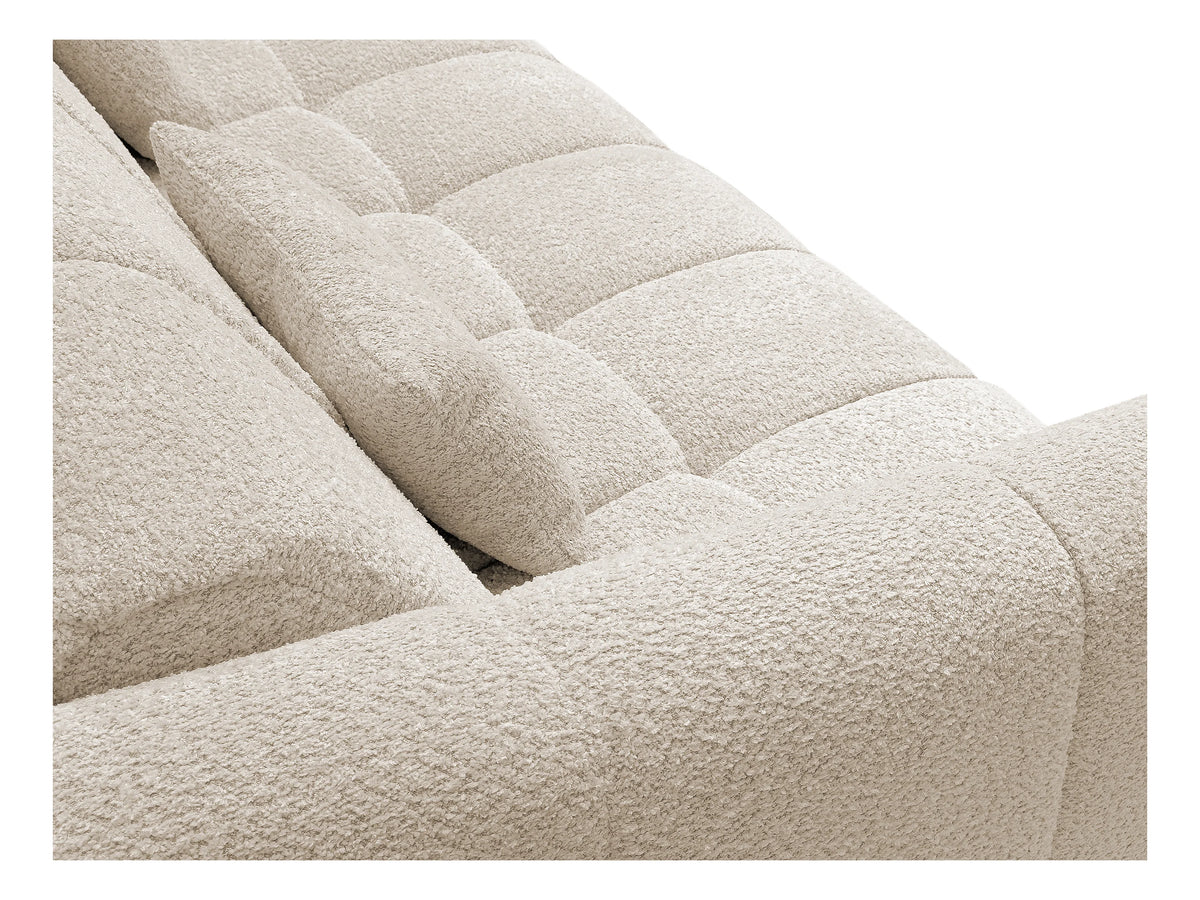 Canapé CLOUD convertible en bouclette beige - RETUNA