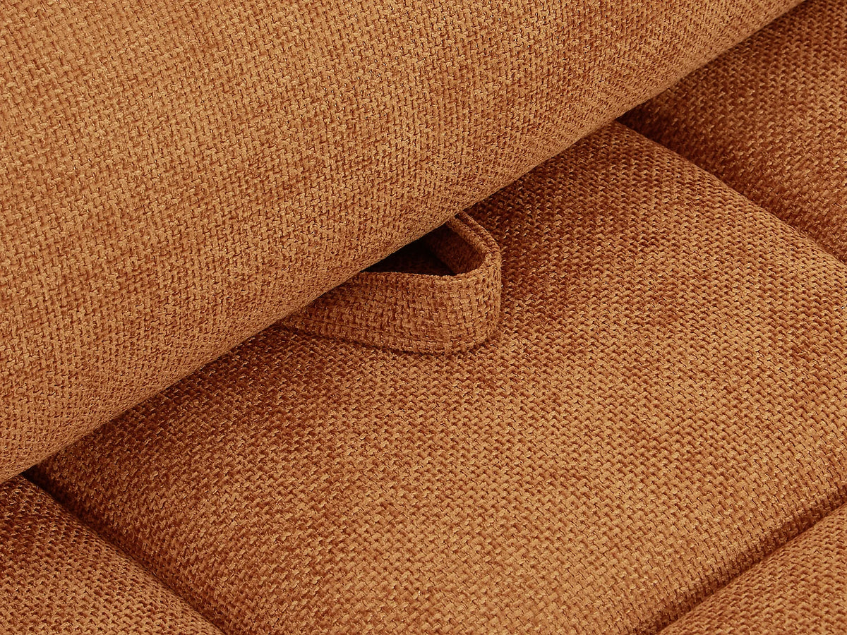 Canapé CLOUD 2 places dossier avance-recule terracotta - APOLIU