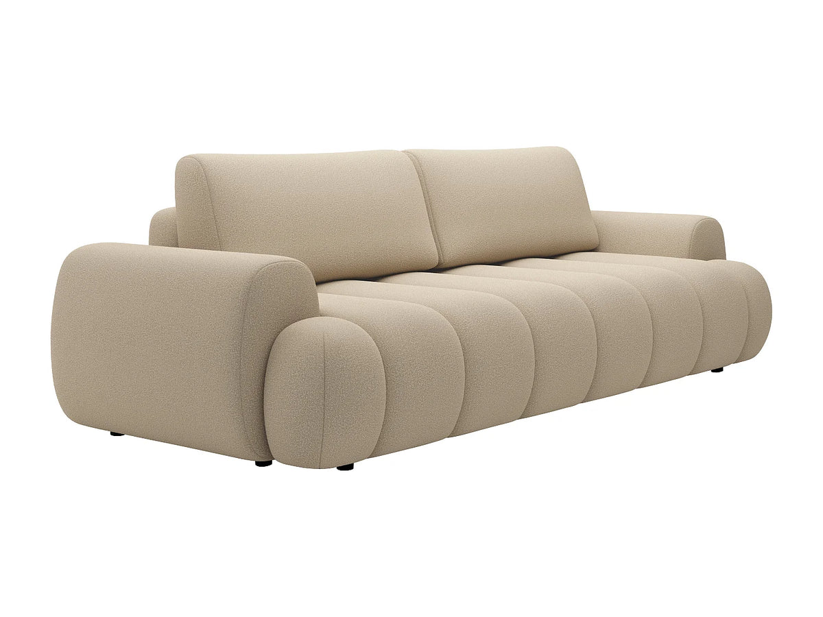 Canapé CLOUD à 4 places convertible beige - FRIDORA