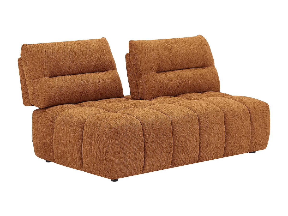 Canapé CLOUD 2 places dossier avance-recule terracotta - APOLIU