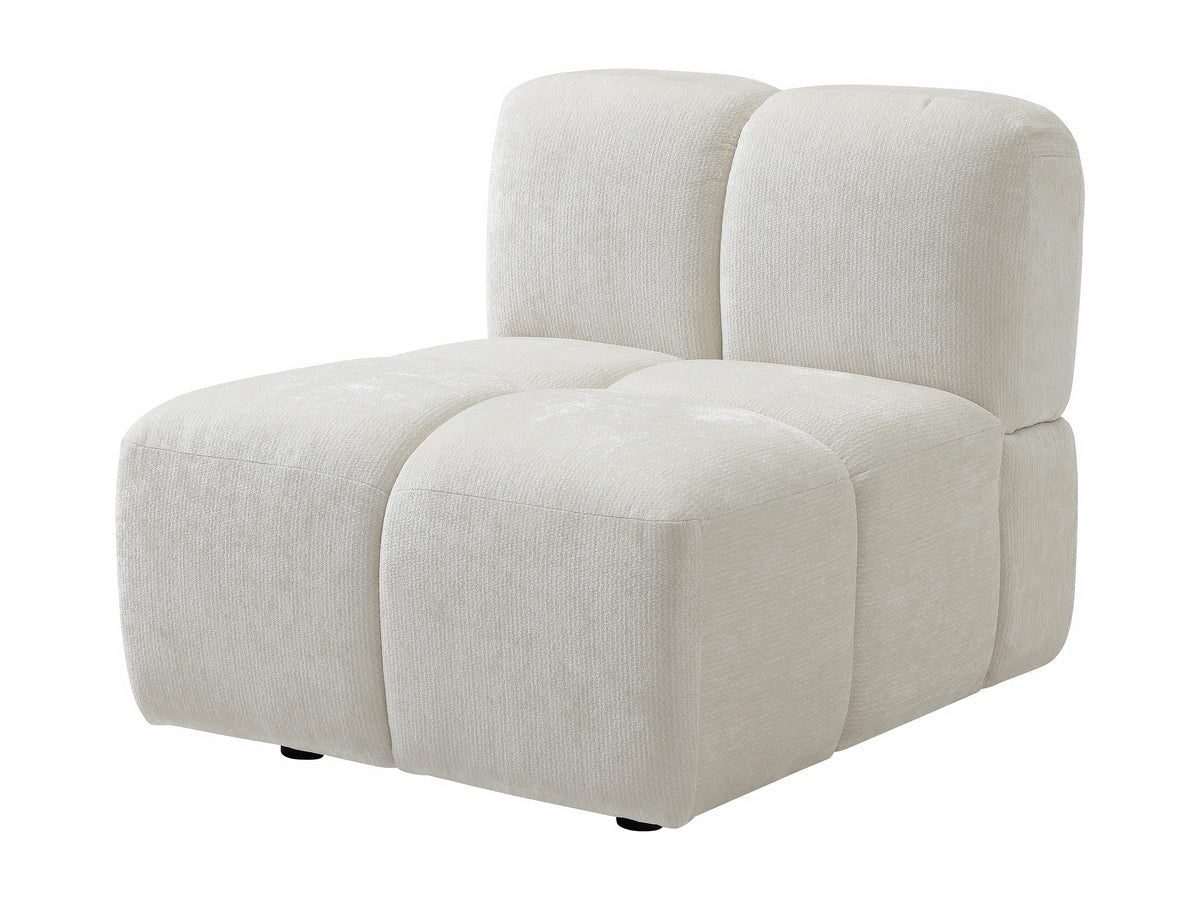 Canapé CLOUD d'angle modulable 4 places blanc cassé - CARLIVI