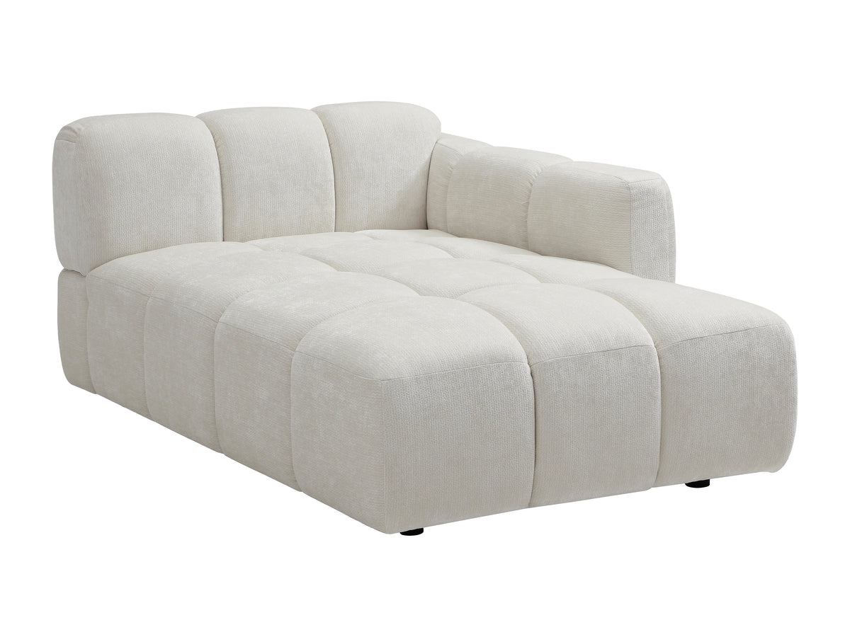 Canapé CLOUD d'angle modulable 4 places blanc cassé - CARLIVI