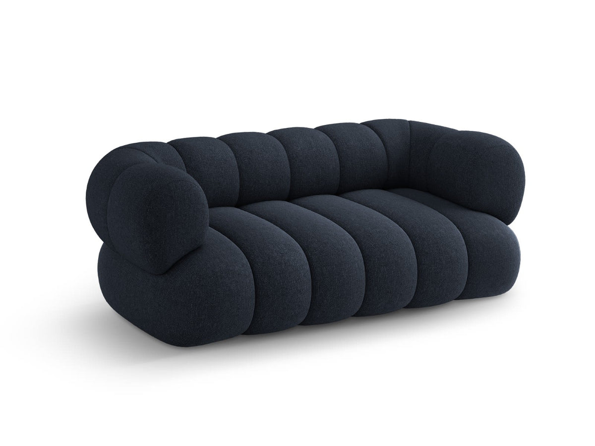 Canapé CLOUD 2 places en chenille bleu marine - KOGE