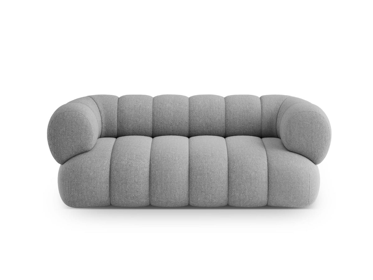 Canapé CLOUD 2 places en chenille gris clair - KOGE