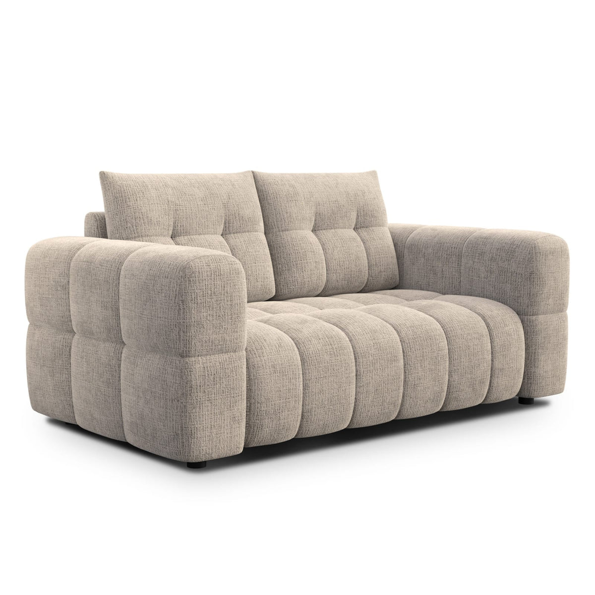 Canapé CLOUD 2 places en tissu chenille beige - CLOUDI