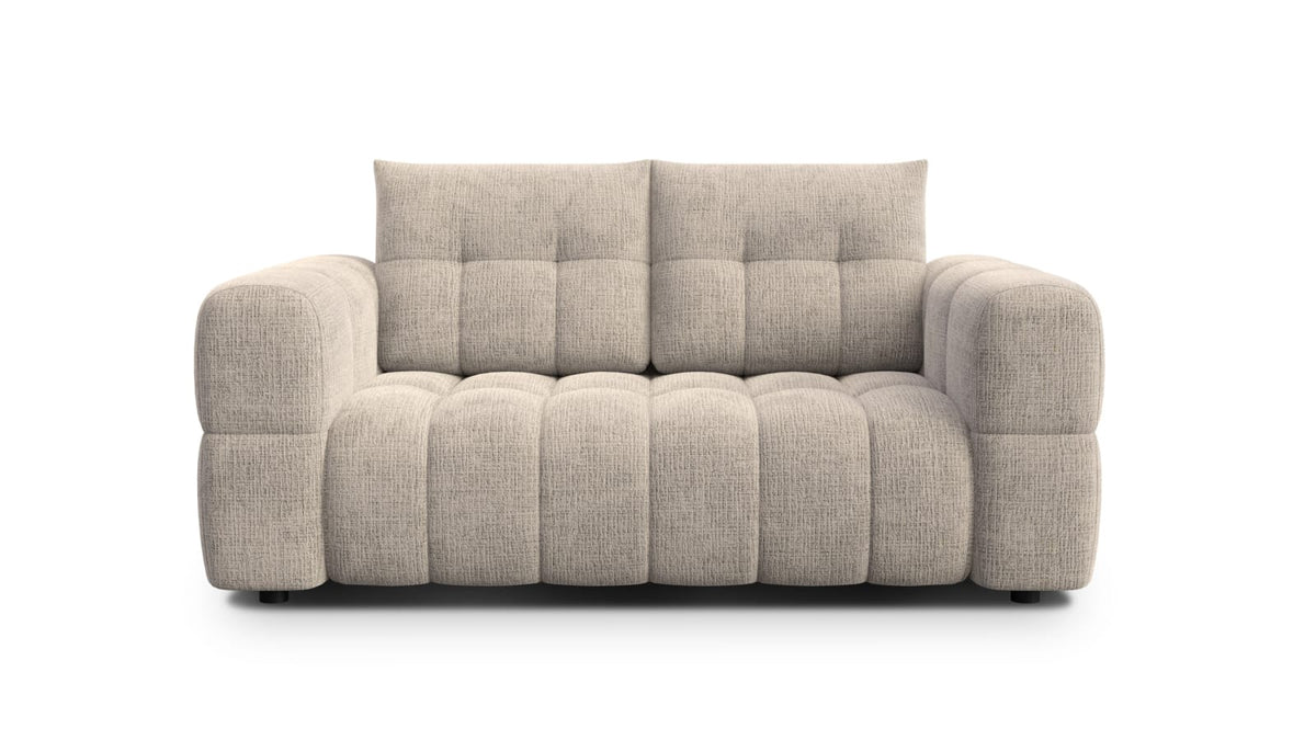 Canapé CLOUD 2 places en tissu chenille beige - CLOUDI