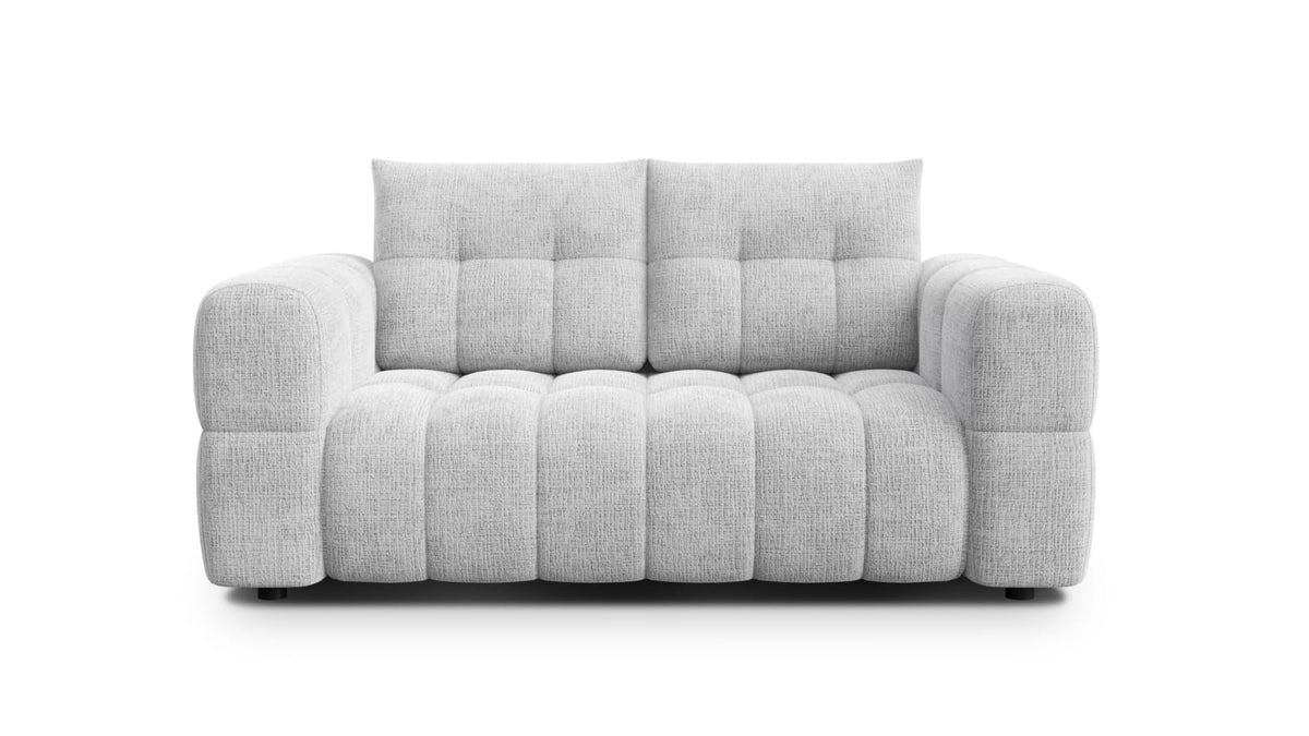 Canapé CLOUD 2 places en tissu chenille blanc - CLOUDI