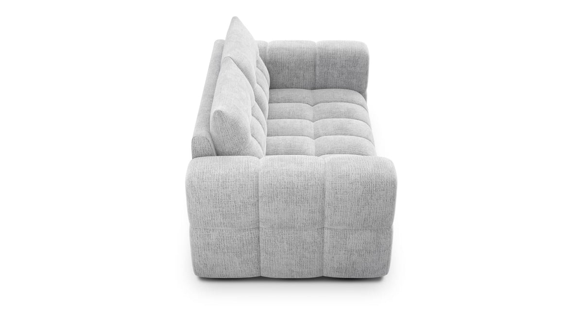 Canapé CLOUD 2 places en tissu chenille blanc - CLOUDI