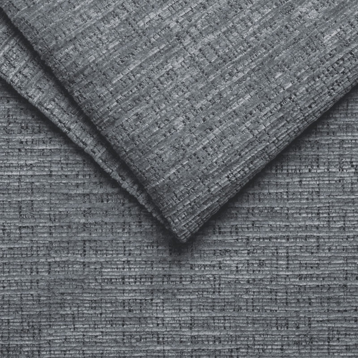 Canapé CLOUD 2 places en tissu chenille gris foncé - CLOUDI
