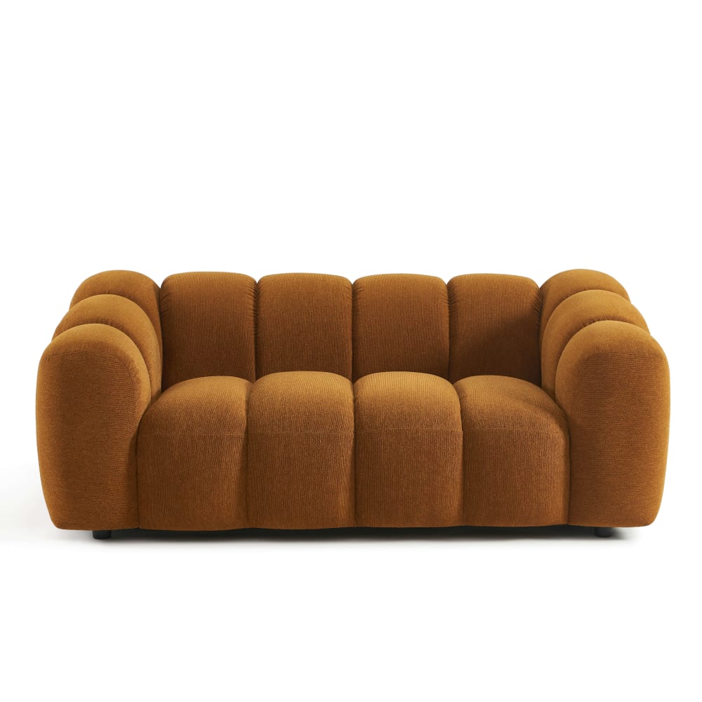 Canapé CLOUD 2 places en tissu tweed bronze - SUNNY