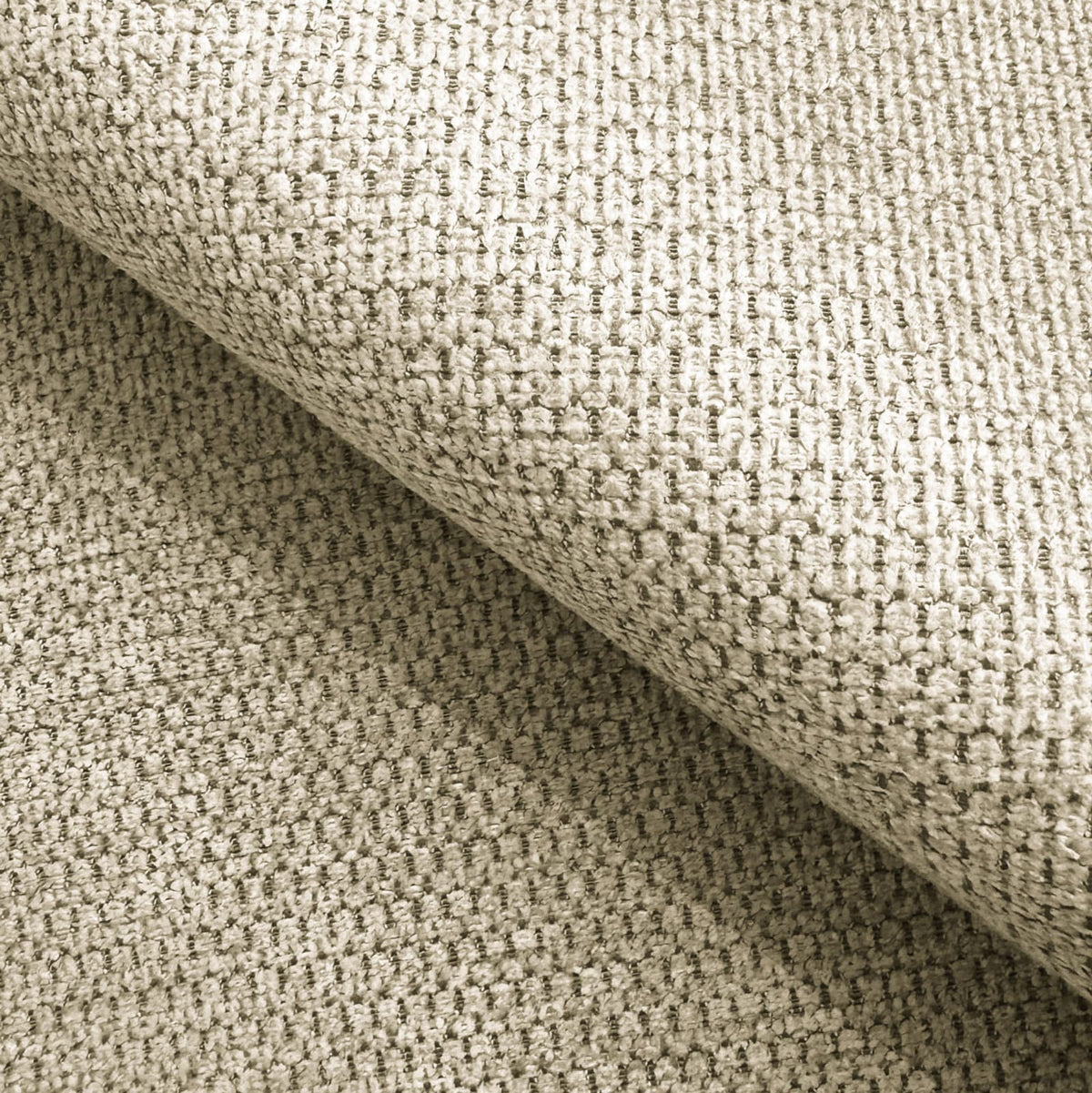 Canapé CLOUD 3 places en tissu structuré beige clair - NUBIRA