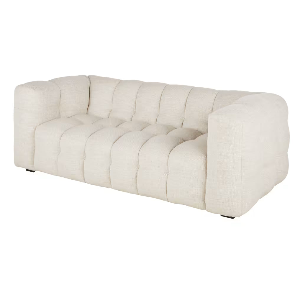 Canapé CLOUD Capitonné à 2 places beige sable - LILO