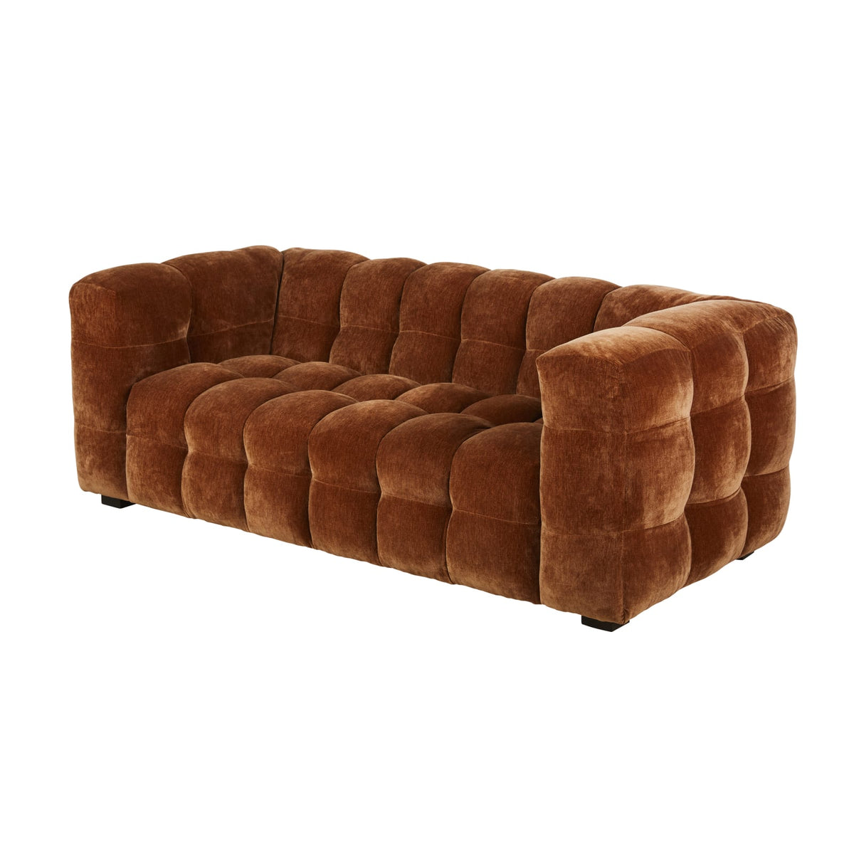 Canapé CLOUD 2 places en velours bronze - LILO