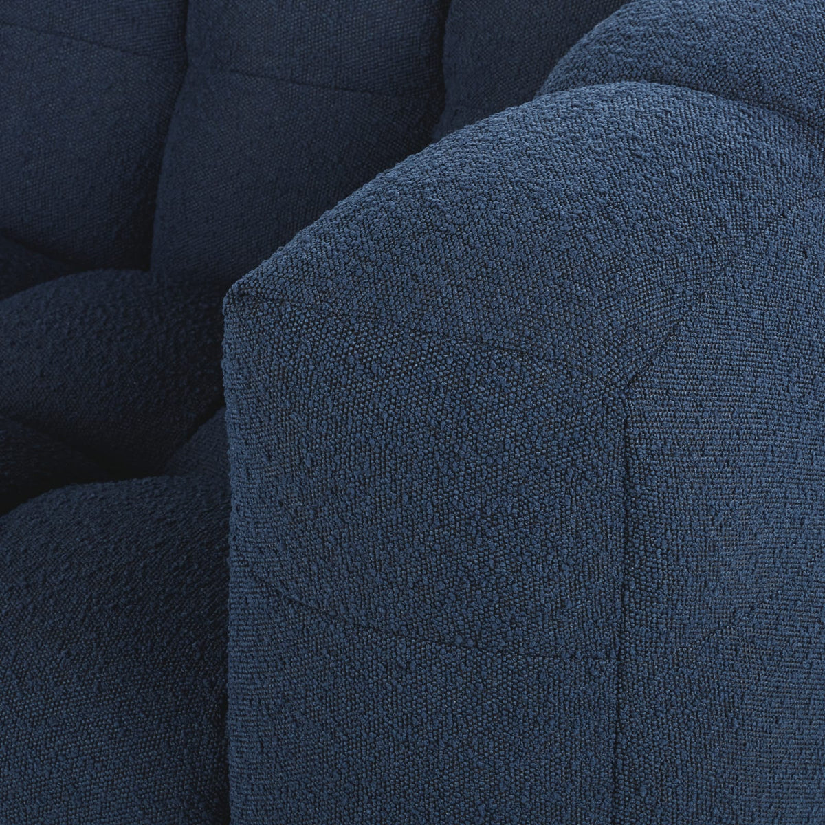 Canapé CLOUD 3/4 places en bouclette bleu nuit - LILO