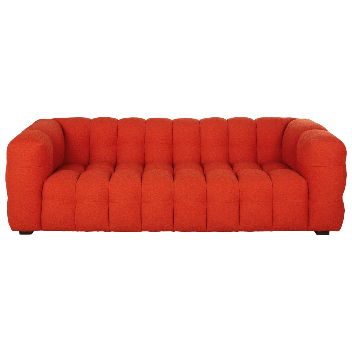 Canapé CLOUD 3/4 places en bouclette orange - LILO