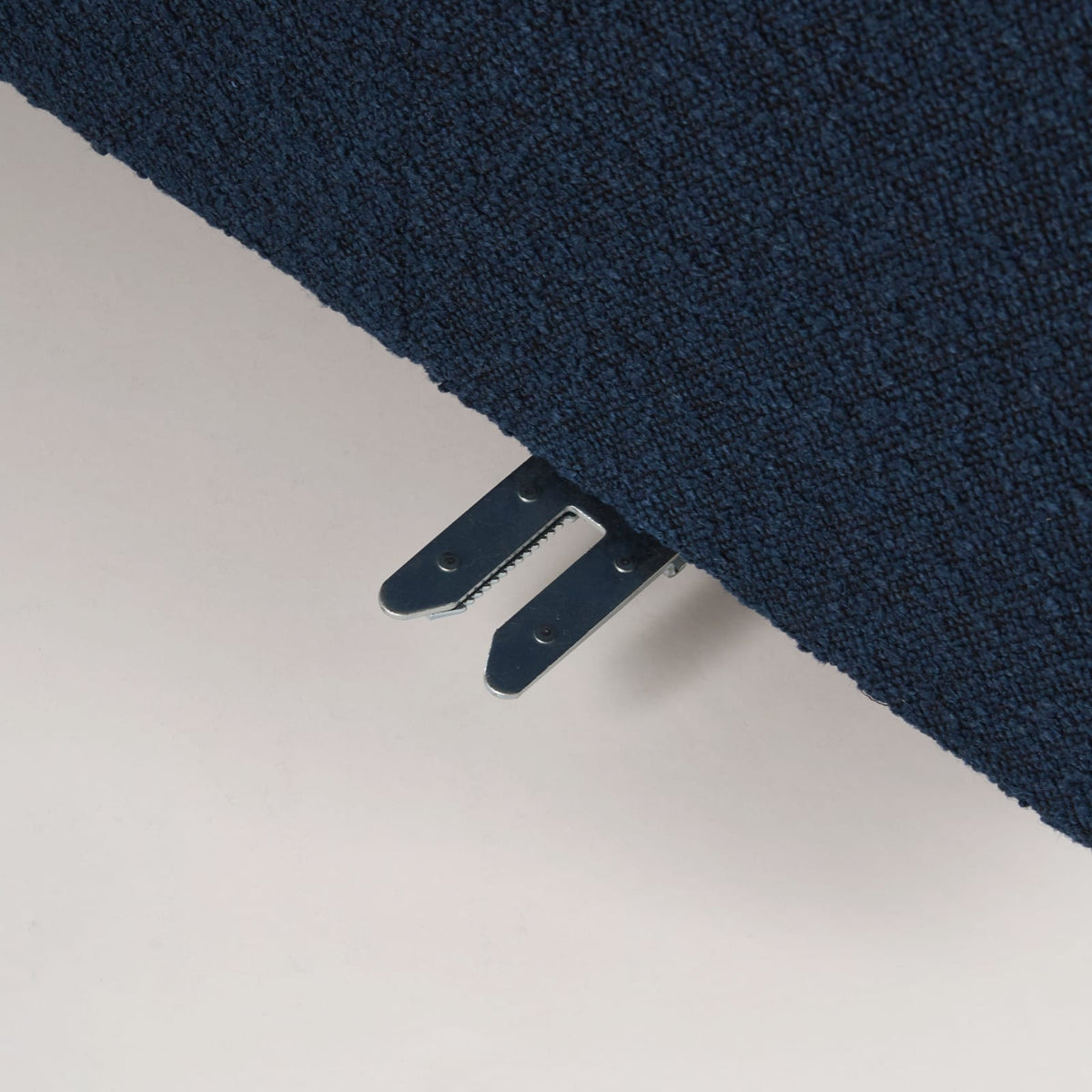 Canapé CLOUD d'angle droit 4/5 places en bouclette bleu nuit - LILO