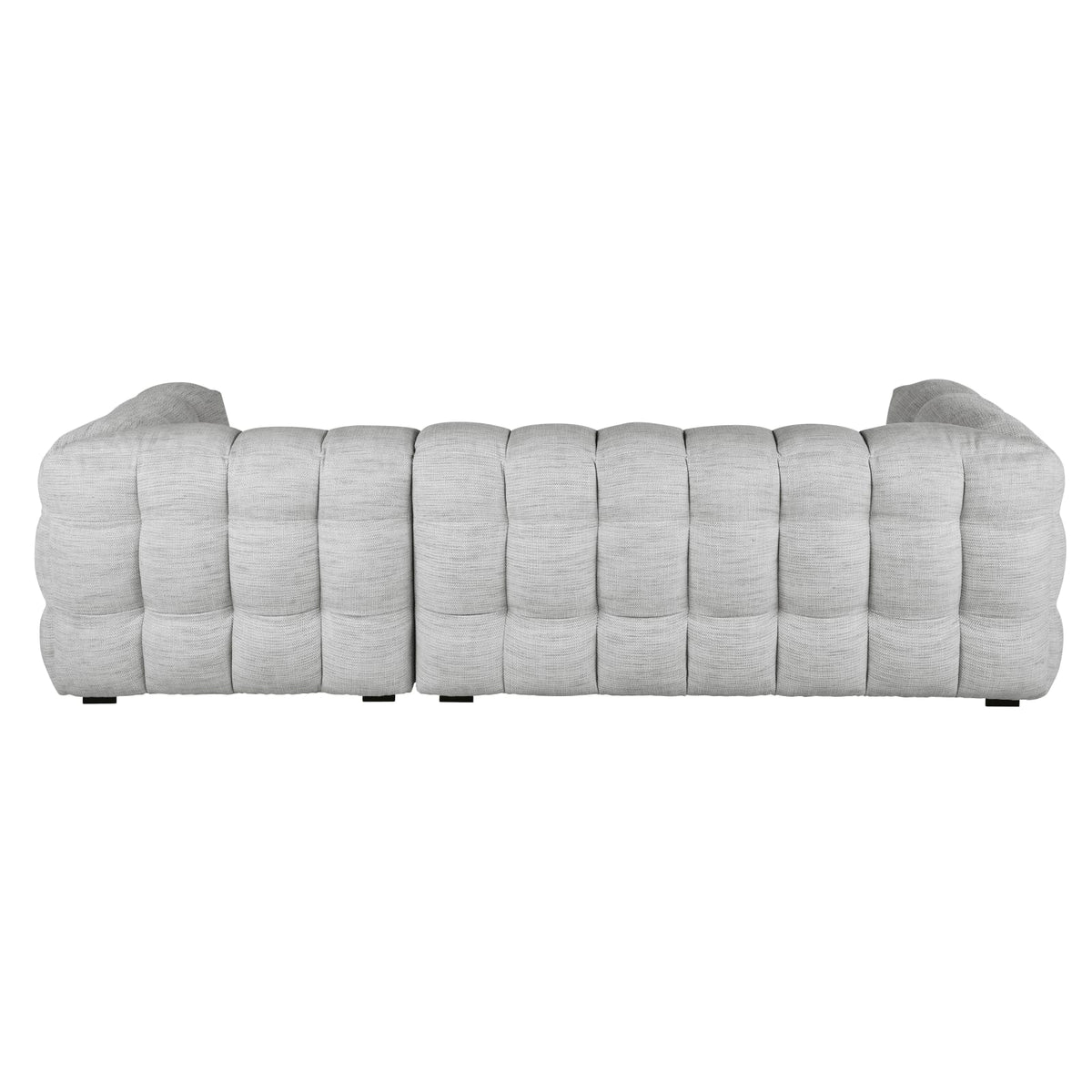 Canapé CLOUD d'angle droit 4/5 places gris clair chiné - LILO
